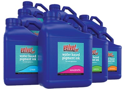 Velvet Jet water based pigment ink - 5l bottles