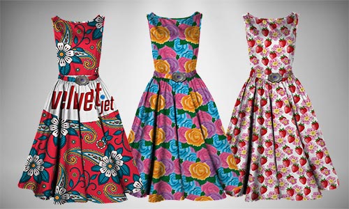 Velvet Jet textile printing on garment